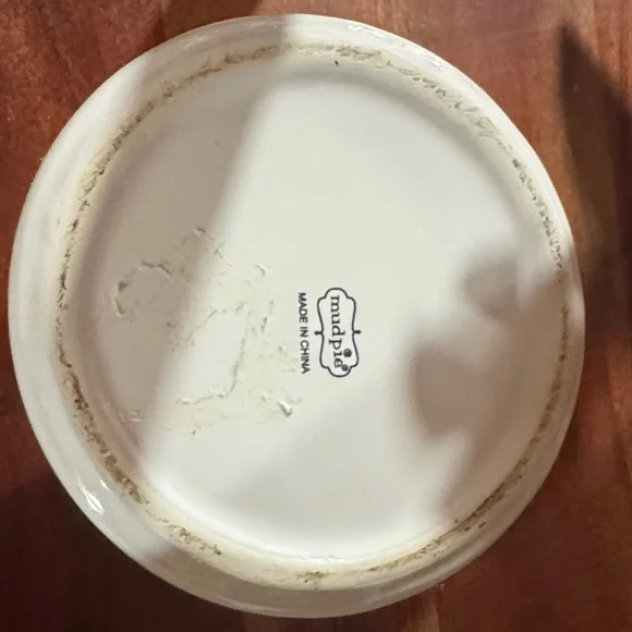 Mud Pie Cream Ceramic Base - Picture 2 of 2
